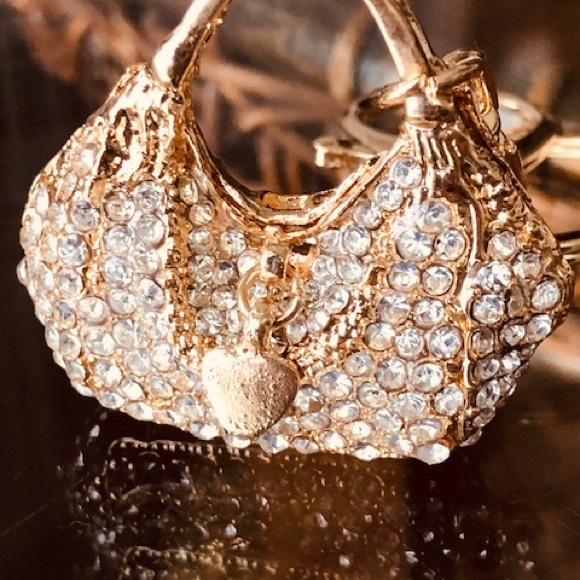 Handbag Keychain gold Charm handbag jewelry New - Picture 3 of 3